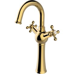 Besco Retro mitigeur de lavabo sur pied doré BU-RI-ZL