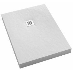 Schedpol receveur de douche rectangulaire avec siphon 100x80 cm blanc 3.3306/B/ST-M2