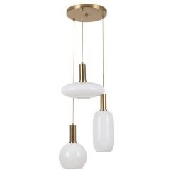 Rabalux Sinopia lampe suspendue 3x60 W doré-opale 5225
