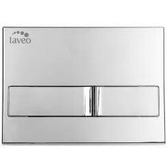 Laveo Beni bouton de chasse d'eau pour WC chrome brillant VPB095V