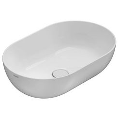 Globo T-Egde lavabo 54x36 cm ovale à poser blanc B6O54BO