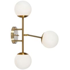 Markslöjd Trinity applique murale 3x20 W blanc-laiton 108254