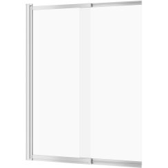 Cersanit Larga parawan nawannowy 115 cm dwuskrzydłowy szkło przezroczyste/chrom S932-141