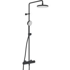Oras Nova ensemble de douche mural avec thermostat oui noir 7402-33