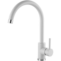 Genesis Kati mitigeur de cuisine sur pied blanc 1129174