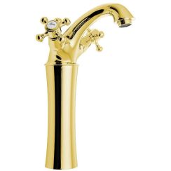 Sapho Antea mitigeur de lavabo sur pied doré 3175L