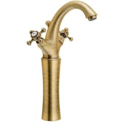 Sapho Antea mitigeur de lavabo sur pied laiton/brun antique 3276L