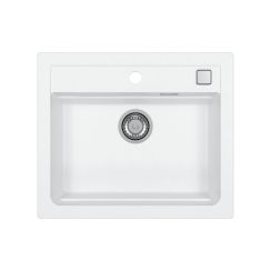 Alveus Atrox évier en granit 59x50 cm blanc 1131991
