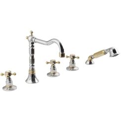 Sapho Antea mitigeur bain-douche pour baignoire chrome-doré 3882