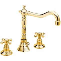 Sapho Antea mitigeur de lavabo sur pied doré 3225ZL