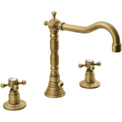 Sapho Antea mitigeur de lavabo sur pied laiton/brun antique 3226