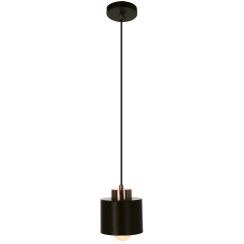 Candellux Olena lampe suspendue 1x60 W noir-cuivre 31-78421