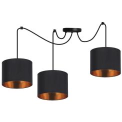 Candellux Candida lampe suspendue 3x40 W noir 33-00859