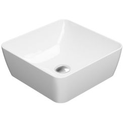 GSI Sand lavabo 38x38 cm carrée à poser blanc 903811