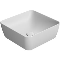 GSI Sand lavabo 38x38 cm carrée à poser blanc 903809