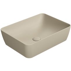 GSI Sand lavabo 50x38 cm rectangulaire à poser marron/beige mat 903708