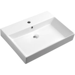 Sapho Kare lavabo 60x45 cm rectangulaire classique-de meuble blanc 17060