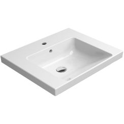 GSI Norm lavabo 60x50 cm rectangulaire classique blanc brillant 8635111