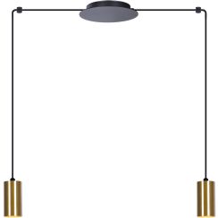 Kaja Vigo lampe suspendue 2x50 W noir-patine K-4891