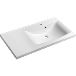 Sapho Luciola lavabo 90x48 cm rectangulaire de meuble blanc 50094
