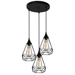 Candellux Graf lampe suspendue 3x60 W noir 33-62918