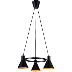 Candellux More lampe suspendue 3x40 W noir 33-71156