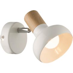 Candellux Puerto applique murale 1x40 W blanc-bois 91-62796