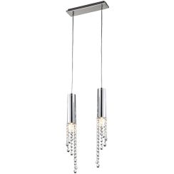 Candellux Duero lampe suspendue 2x3 W chrome 32-25265-Z