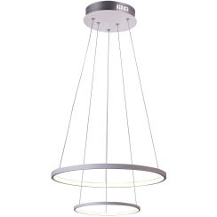 Candellux Lune lampe suspendue 2x40 W blanc 32-64752