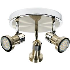 Candellux Arkon plafonnier 3x50 W chrome-satin-nickel 98-60051