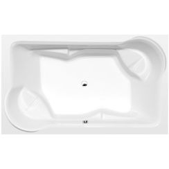 Polysan Duo baignoire rectangulaire 200x120 cm blanc 16211