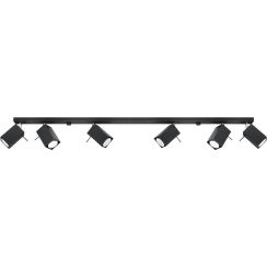 Sollux Lighting Merida plafonnier 6x40 W noir SL.0460