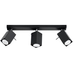 Sollux Lighting Merida plafonnier 3x40 W noir SL.0101