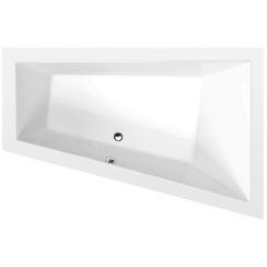 Polysan Triangl baignoire d'angle slim 180x120 cm côté droit blanc 20611S