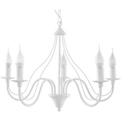 Sollux Lighting Minerwa lampe suspendue 5x40 W blanc SL.0214