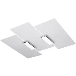 Sollux Lighting Fabiano plafonnier 3x60 W blanc-chrome SL.0198