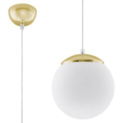 Sollux Lighting Ugo lampe suspendue 1x60 W blanc-doré SL.0715
