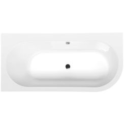 Polysan Astra baignoire d’angle 160x75 cm côté gauche blanc 33611M