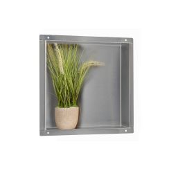 Balneo Wall-Box No Rim Inox étagère encastrée 30 cm acier OB-IN2-NR