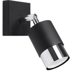 Sollux Lighting Nero applique murale 1x40 W noir-chrome SL.1064