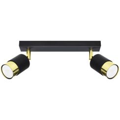 Sollux Lighting Nero plafonnier 2x40 W noir-doré SL.1070