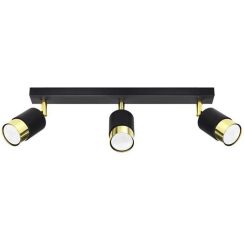 Sollux Lighting Nero plafonnier 3x40 W noir-doré SL.1071