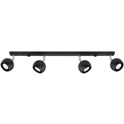 Sollux Lighting Oculare plafonnier 4x40 W noir SL.0447