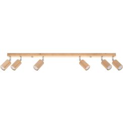 Sollux Lighting Berg plafonnier 6x40 W bois SL.1043