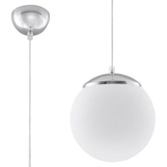 Sollux Lighting Ugo lampe suspendue 1x60 W blanc-chrome SL.0263