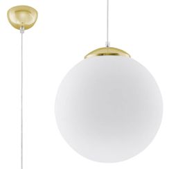 Sollux Lighting Ugo lampe suspendue 1x60 W blanc-doré SL.0716