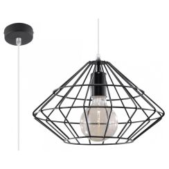 Sollux Lighting Umberto lampe suspendue 1x60 W noir SL.0294