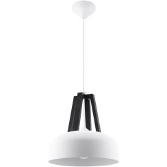 Sollux Lighting Casco lampe suspendue 1x60 W blanc-noir SL.0387