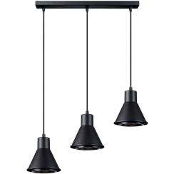 Sollux Lighting Tazila lampe suspendue 3x60 W noir SL.0990