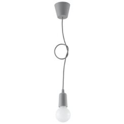 Sollux Lighting Diego lampe suspendue 1x60 W gris/cendre SL.0575